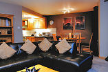 View of one of the spacious lounges at Canalside 